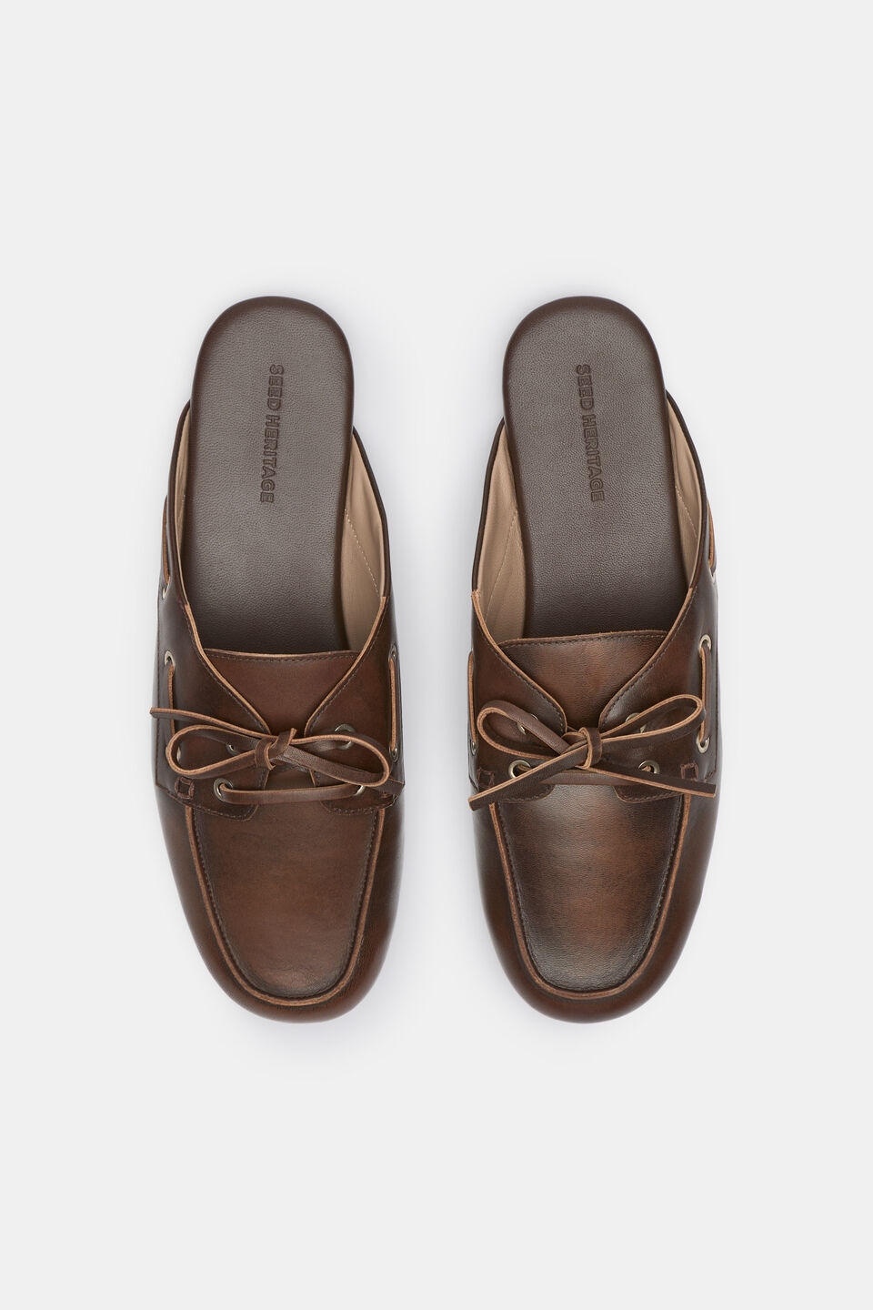 Kit Boat Shoe Mule  Chocolate