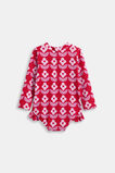 Floral Rashsuit  Chilli Red  hi-res
