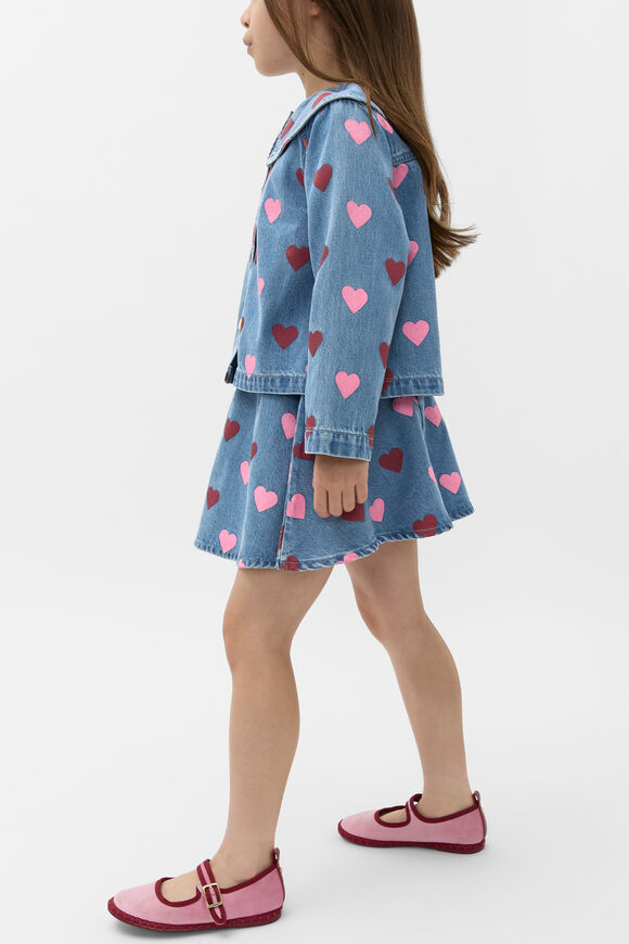 Heart Denim Jacket  Washed Indigo  hi-res