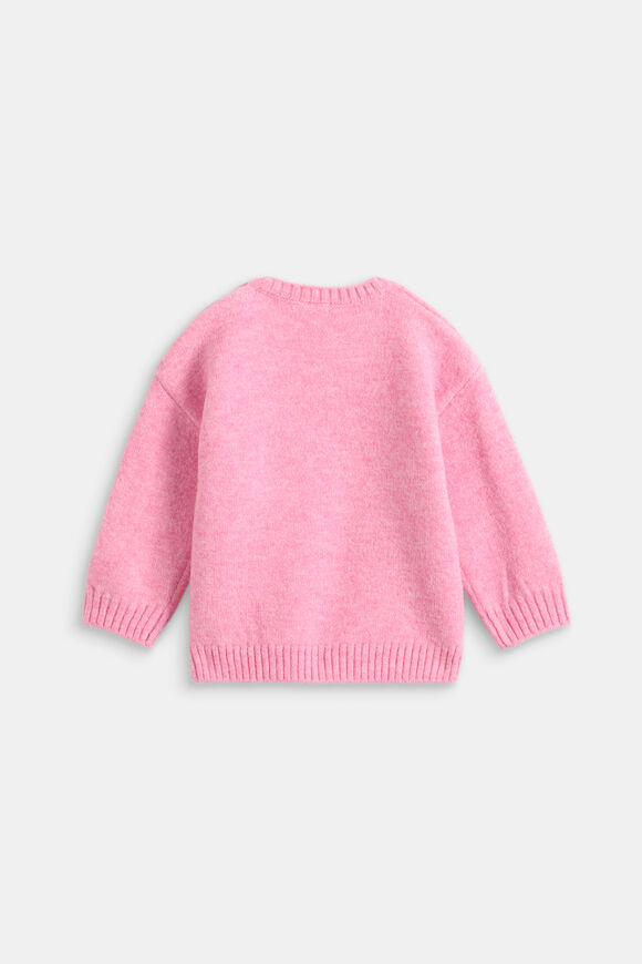 Heart Knit Sweater  Candy Pink  hi-res