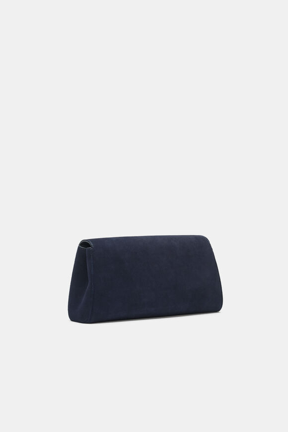 Suede Clutch  Twilight Blue  hi-res