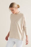 Mock Neck Slub Top    hi-res