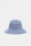 Woven Bucket Hat  Cornflower Blue  hi-res
