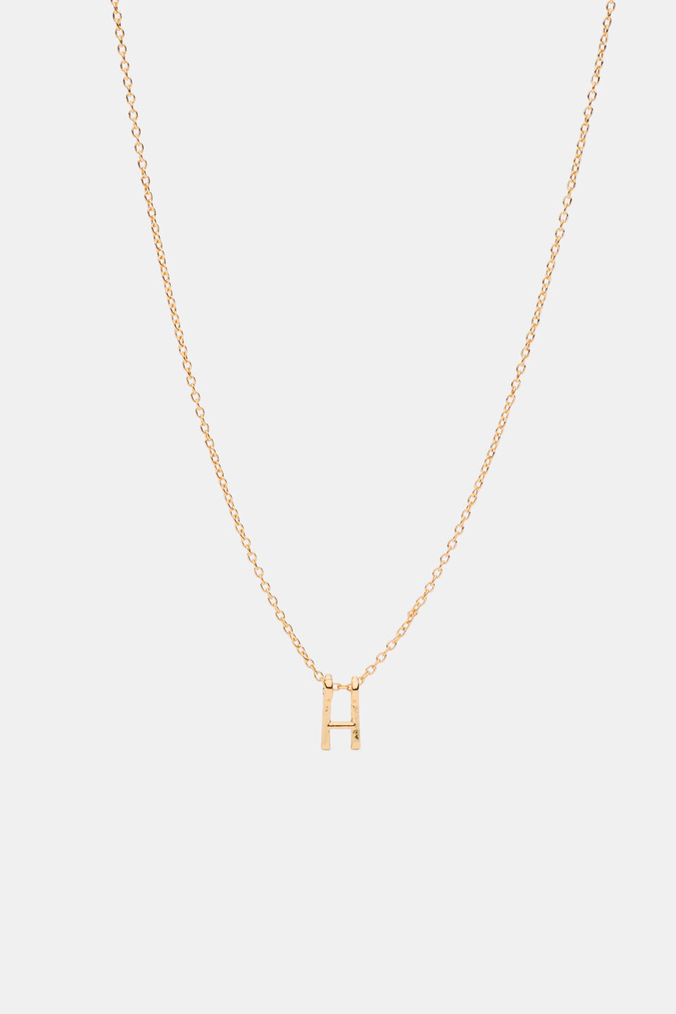 Gold Alphabet Necklace  H