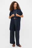 Rib Knit Poncho  Twilight Blue  hi-res
