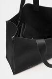Large Knit Tote  Black  hi-res