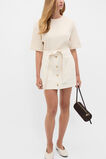 Cotton Rib Longline Tee  Mist Marle  hi-res