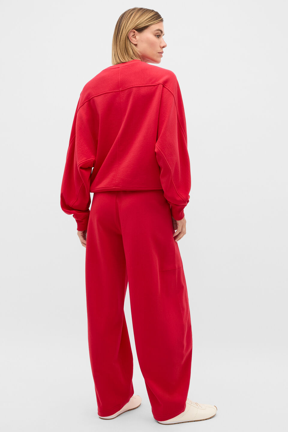 Soft Terry Crew Neck Sweat  Poppy