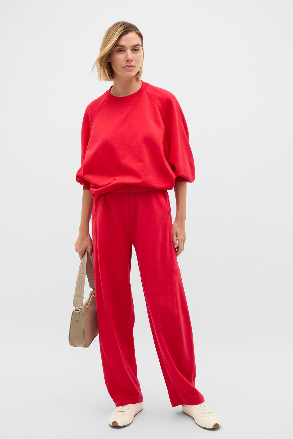 Soft Terry Trackpant  Poppy