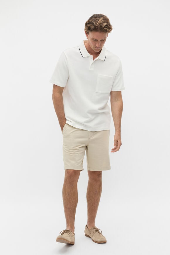 Pocket Polo Shirt  Vintage White  hi-res