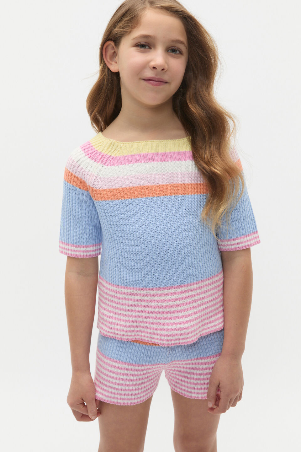 Stripe Knit Tee  Multi