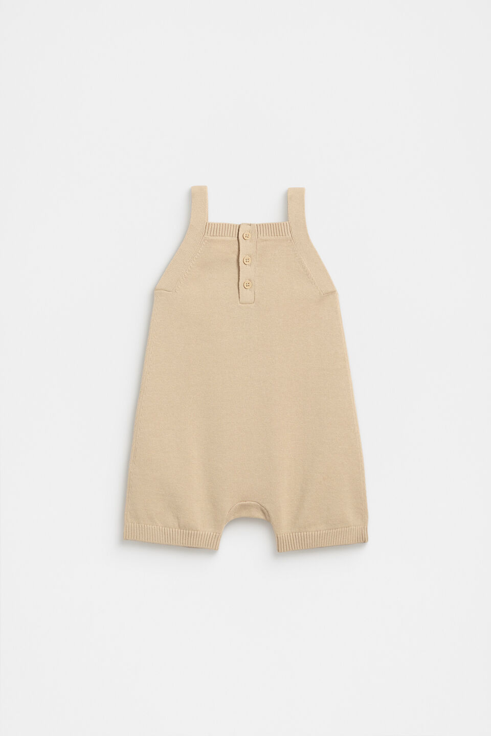 Ice Cream Knit Romper  Ecru