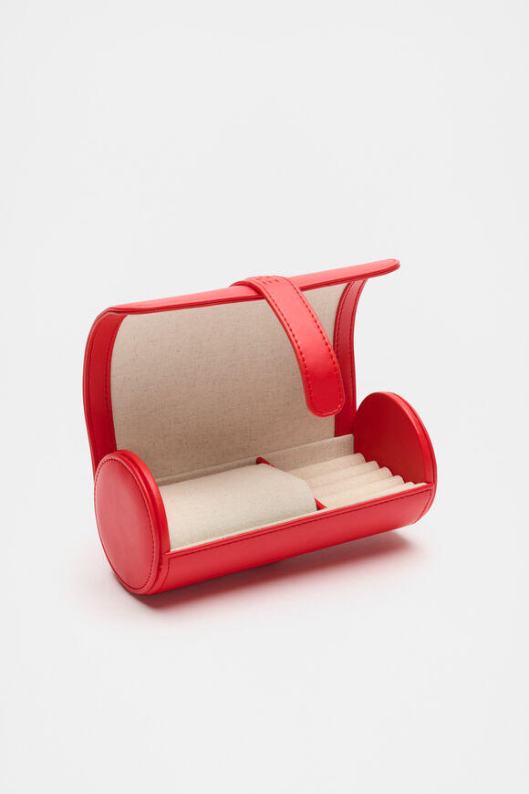 Jewellery Watch Roll  Electric Crimson  hi-res