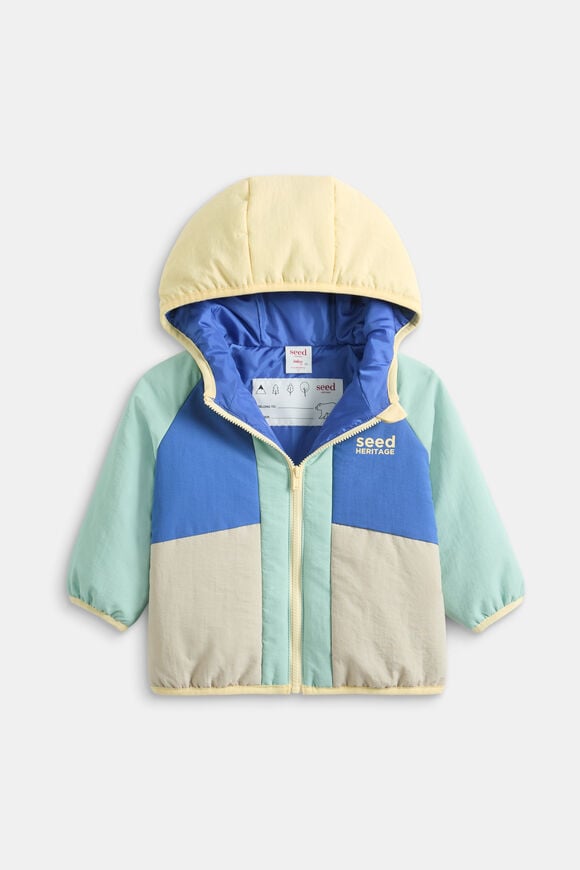 Colourblock Logo Spray Jacket  Multi  hi-res
