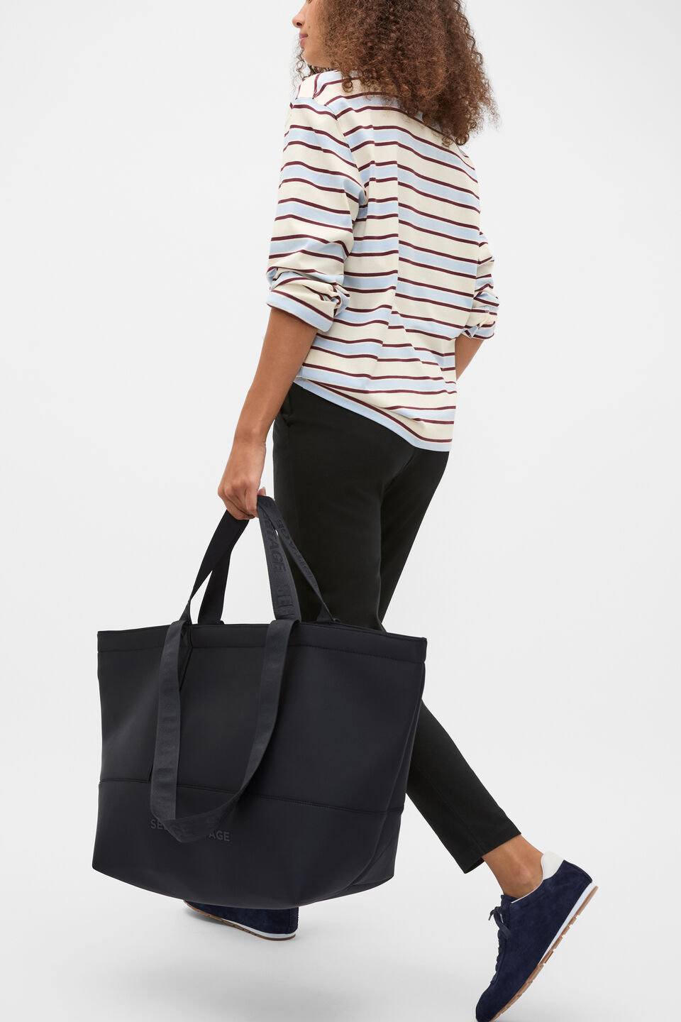 Seed Overnight Tech Tote  Black