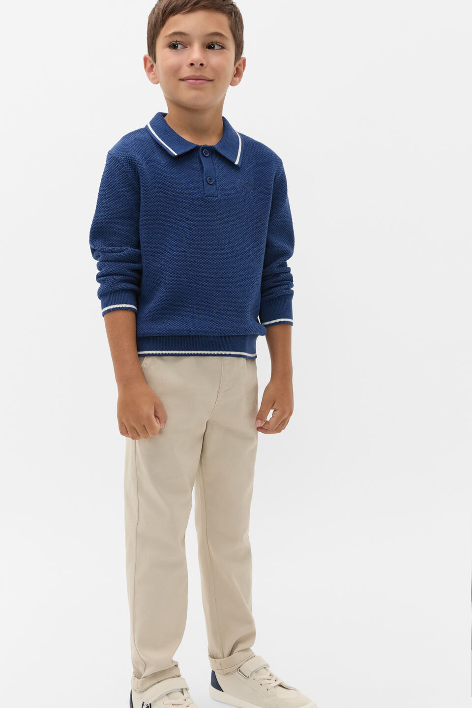 Essential Knit Polo  French Navy