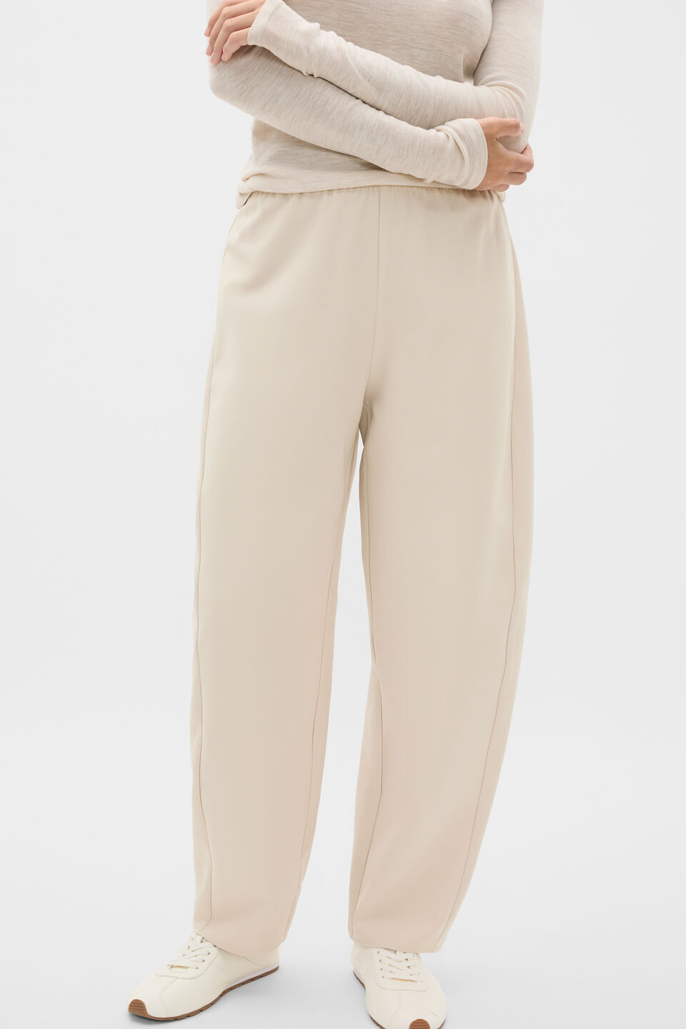 Easy Barrel Leg Pant  Vanilla Cream