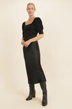 Boucle Puff Sleeve Top  Black  hi-res