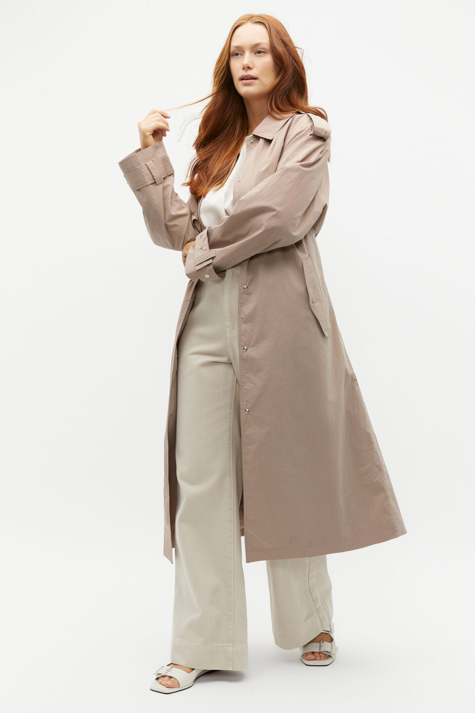 Parachute Trench Coat  Cookie