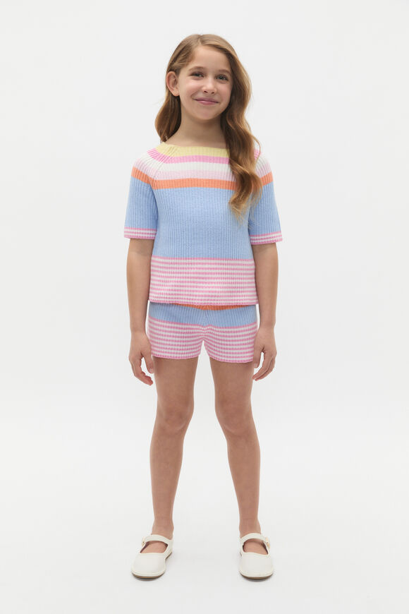 Stripe Knit Tee  Multi  hi-res