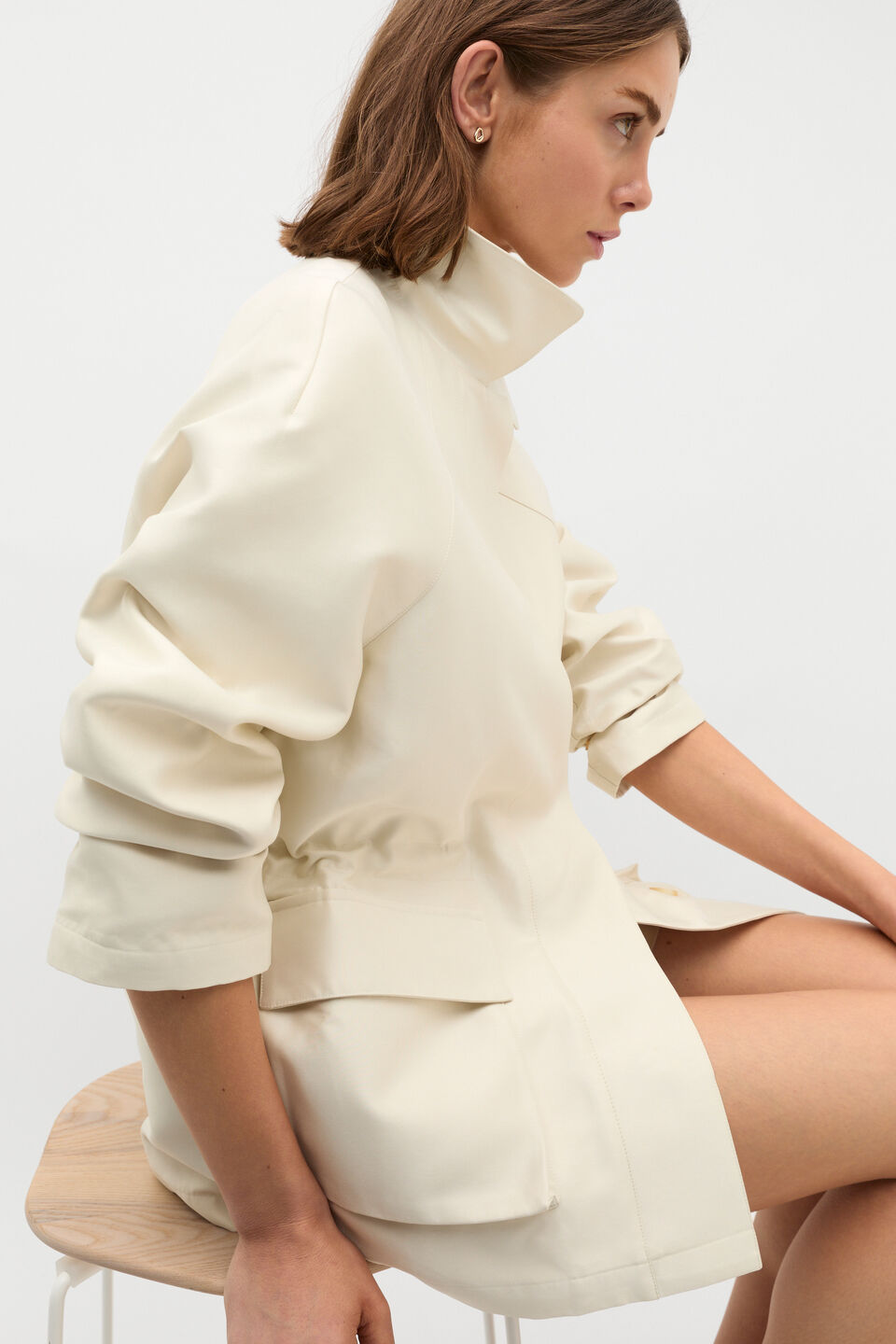 Minimalist Anorak  Buttercream