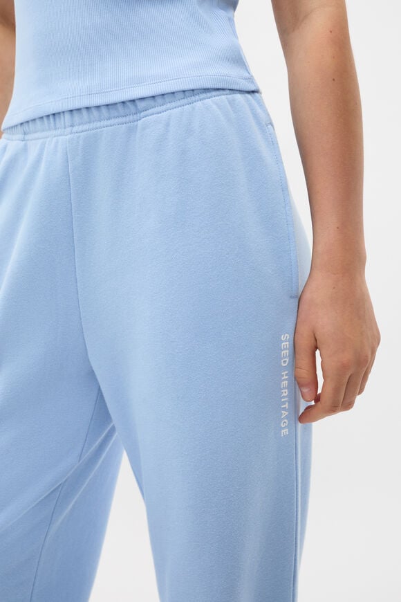 Roll Waist Logo Track Pant  Cloud Blue  hi-res