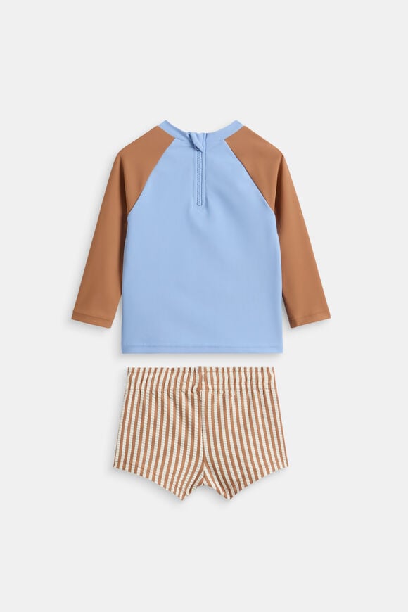 Colourblock Swim Set  Spice  hi-res