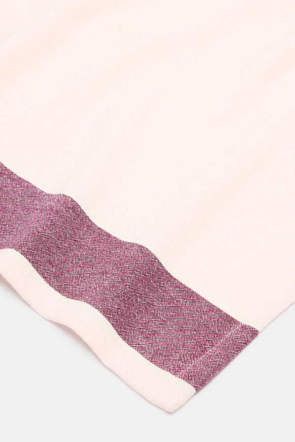Vertical Stripe Tea Towel  Blossom  hi-res