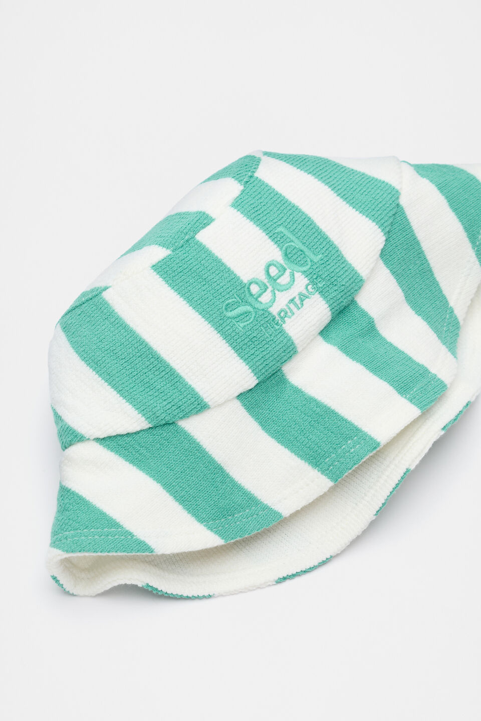 Stripe Logo Hat  Jade Green