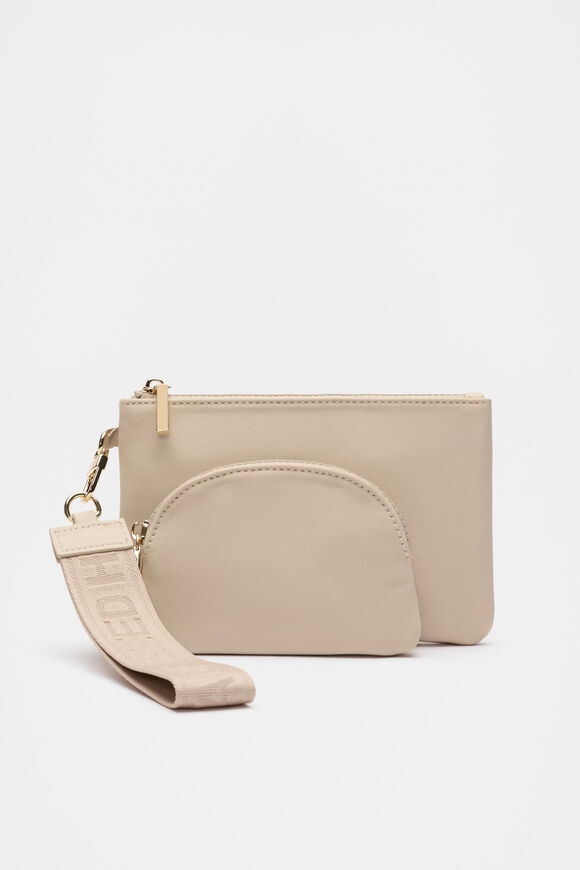Logo Pouch Set  Ecru  hi-res