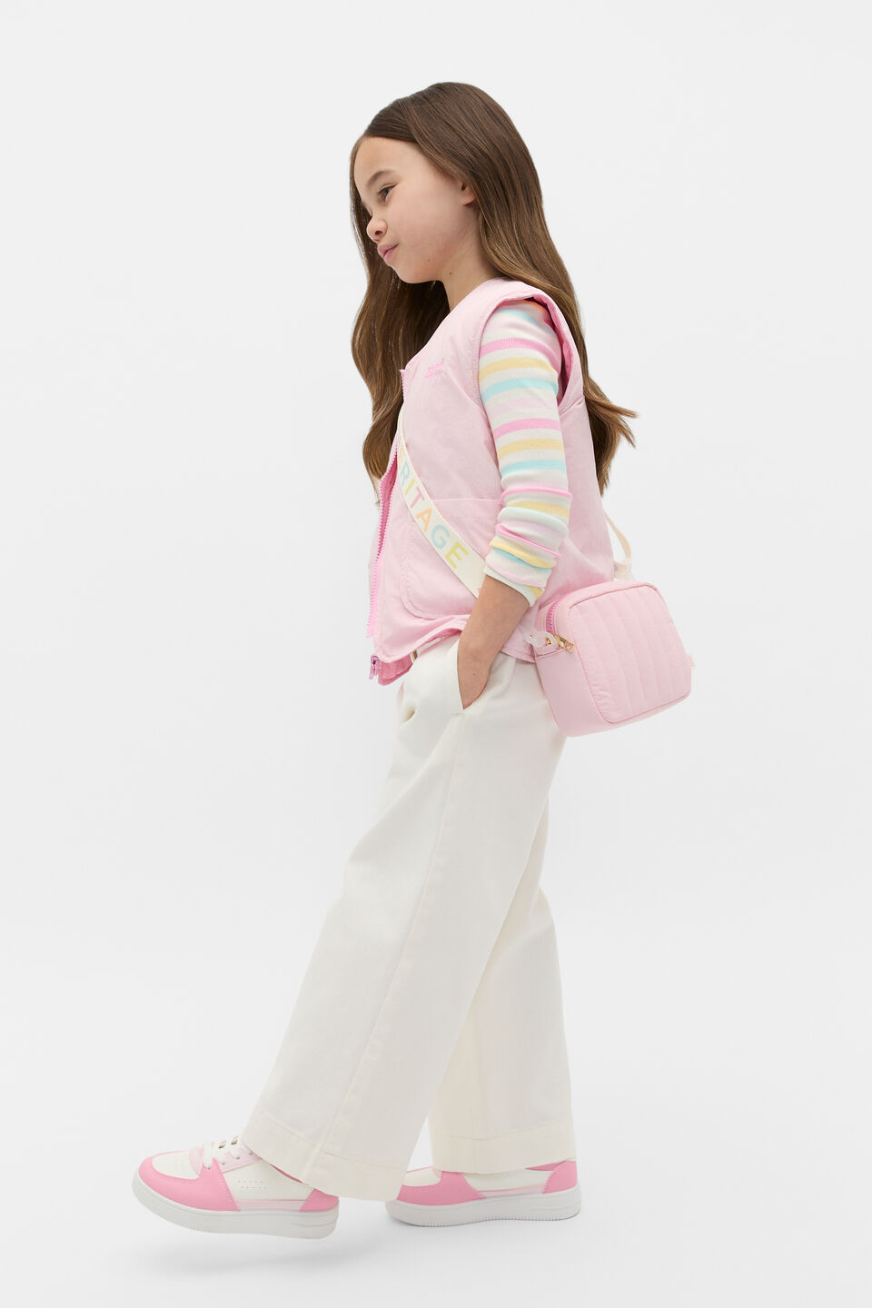 Wide Leg Denim Jean  Classic Cream