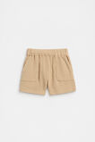 Pull On Texture Short  Ecru  hi-res