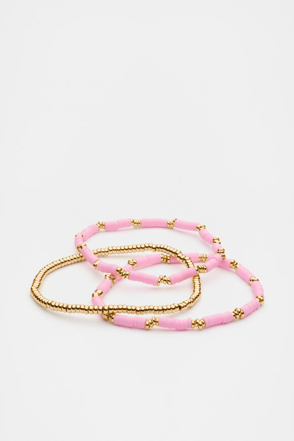 Stretch Bead Bracelet  Fairy Floss  hi-res