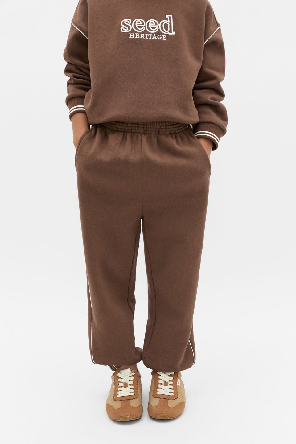 Core Logo Track Pant  Cacao