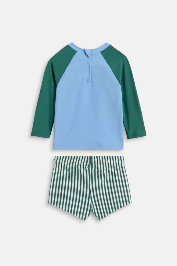 Colourblock Swim Set  Jungle Green  hi-res
