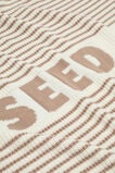 Logo Stripe Knit Blanket  Acorn Stripe  hi-res