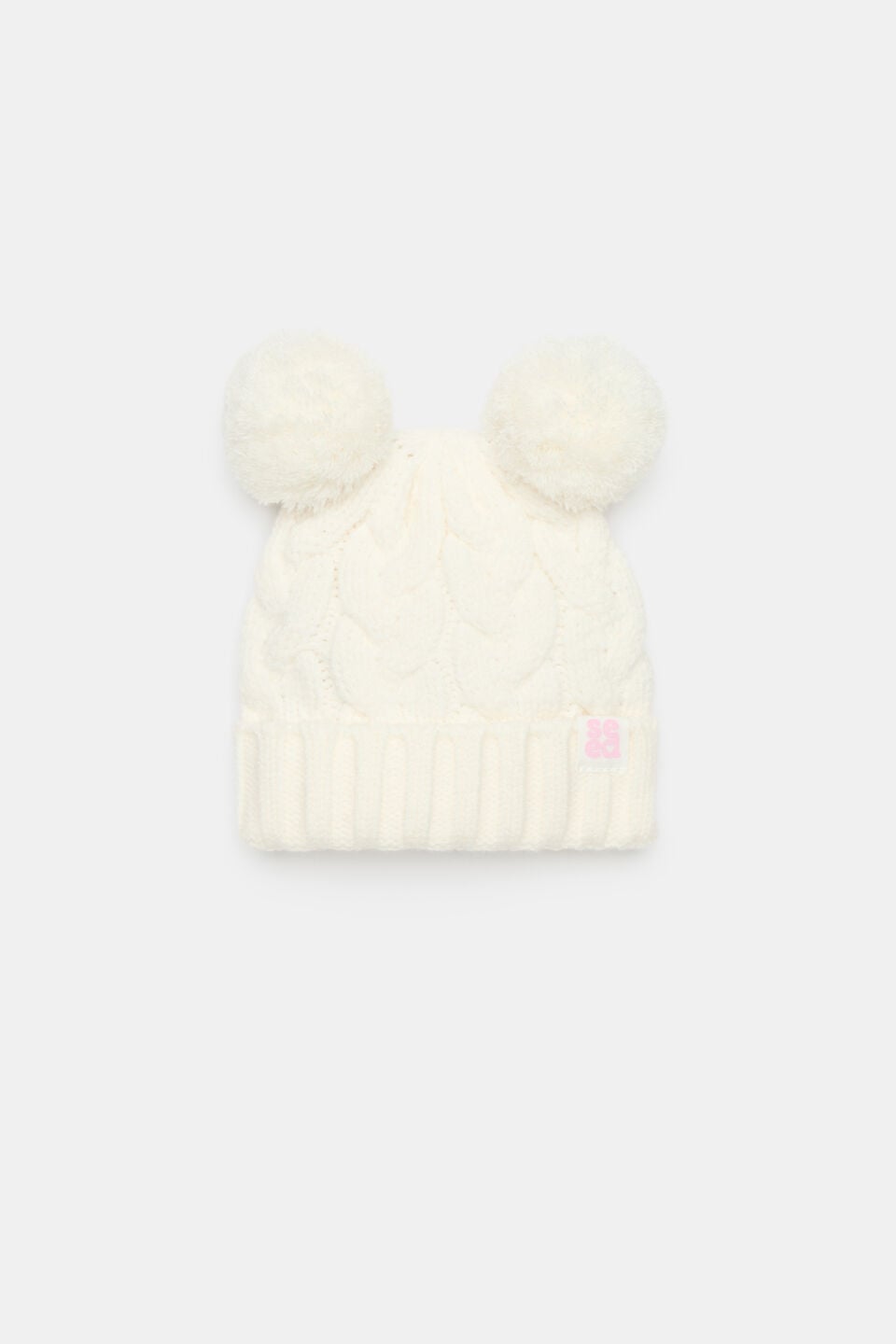 Mini Cable Knit Beanie  Classic Cream