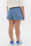 Denim Button Short  Mid Blue  hi-res