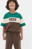 Colourblock  Logo Tee  Cacao  hi-res