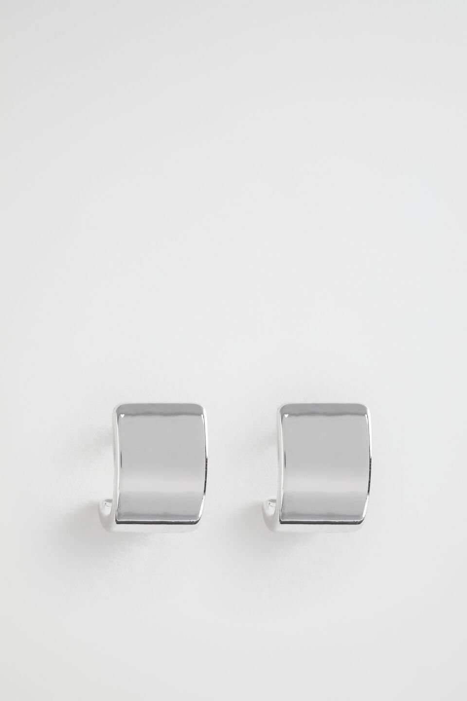 Mini Rectangle Stud  Silver