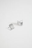 Mini Rectangle Stud  Silver  hi-res