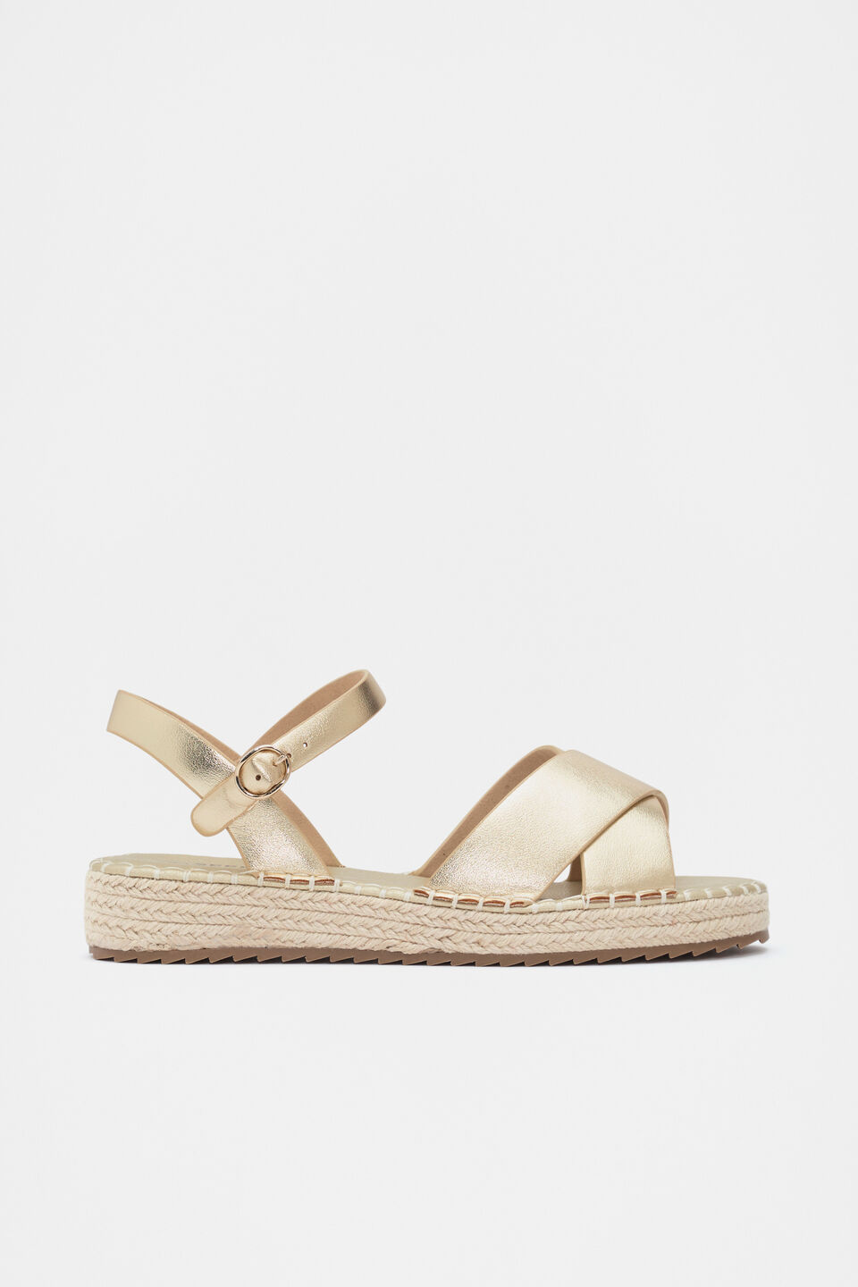Crossover Espadrille  Gold