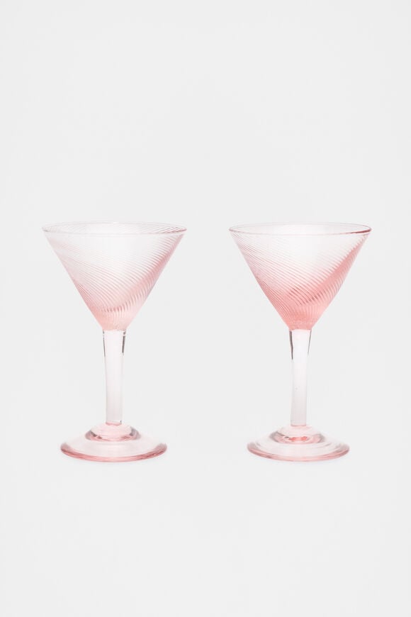 Selene Martini Glass Set of 2  Fairy Floss  hi-res