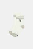 Quad Logo Rib Sock  Grey  hi-res