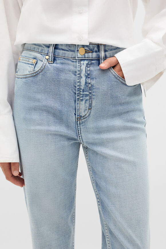 Core Straight Leg Stretch Jean  Mid Blue Wash  hi-res