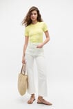 Rib Button Through Top  Lemongrass  hi-res