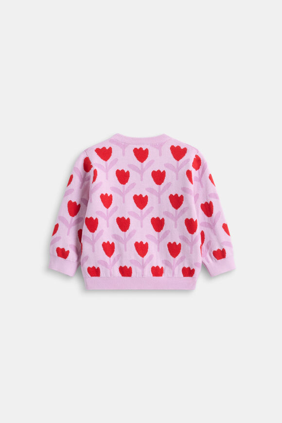 Tulip Knit Cardigan  Orchid  hi-res