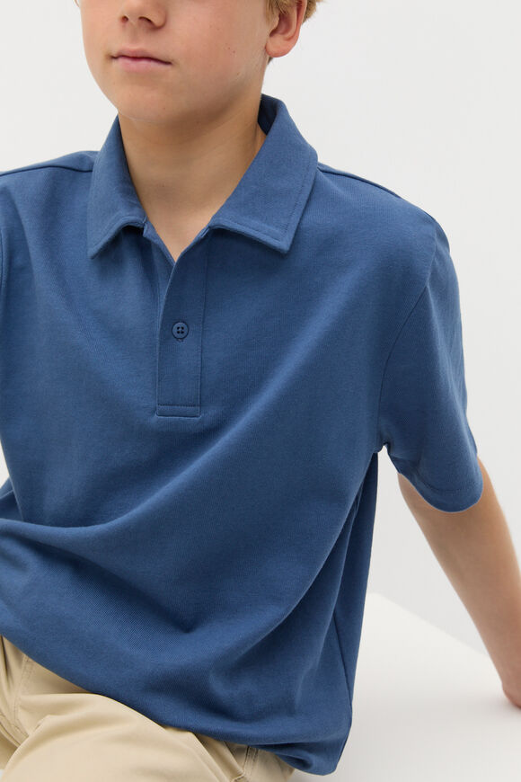 Tee Polo  Washed Navy  hi-res