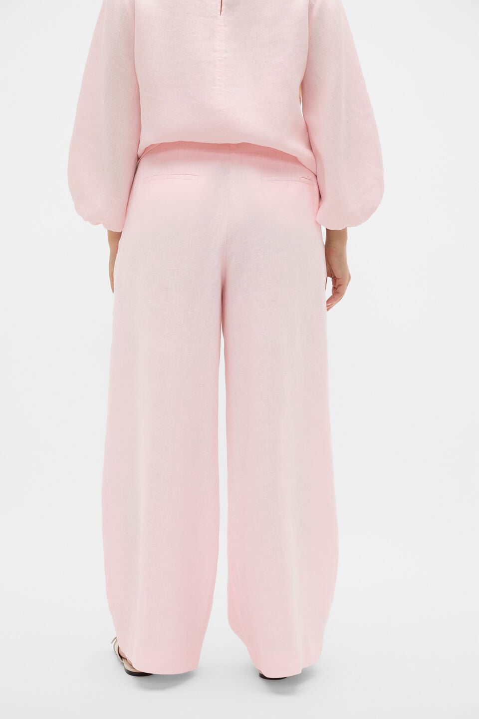 Core Linen Waisted Pant  Pale Blossom