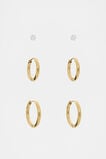 Waterproof Trio Stud Ear Pack  Gold  hi-res